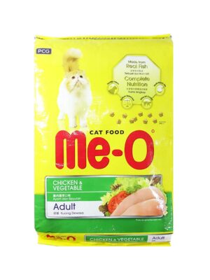 Me-O Adult Chicken and Vegetable, Dry Cat Food – 1.2kg &  7 kg