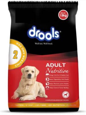 Drools Adult Chicken and Egg Dry Dog Food – 1kg to 15kg