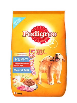 Pedigree Puppy Meat and Milk Dry Dog Food – 20kg